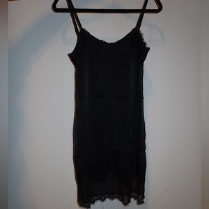 Haute hippie black silk slip size:small